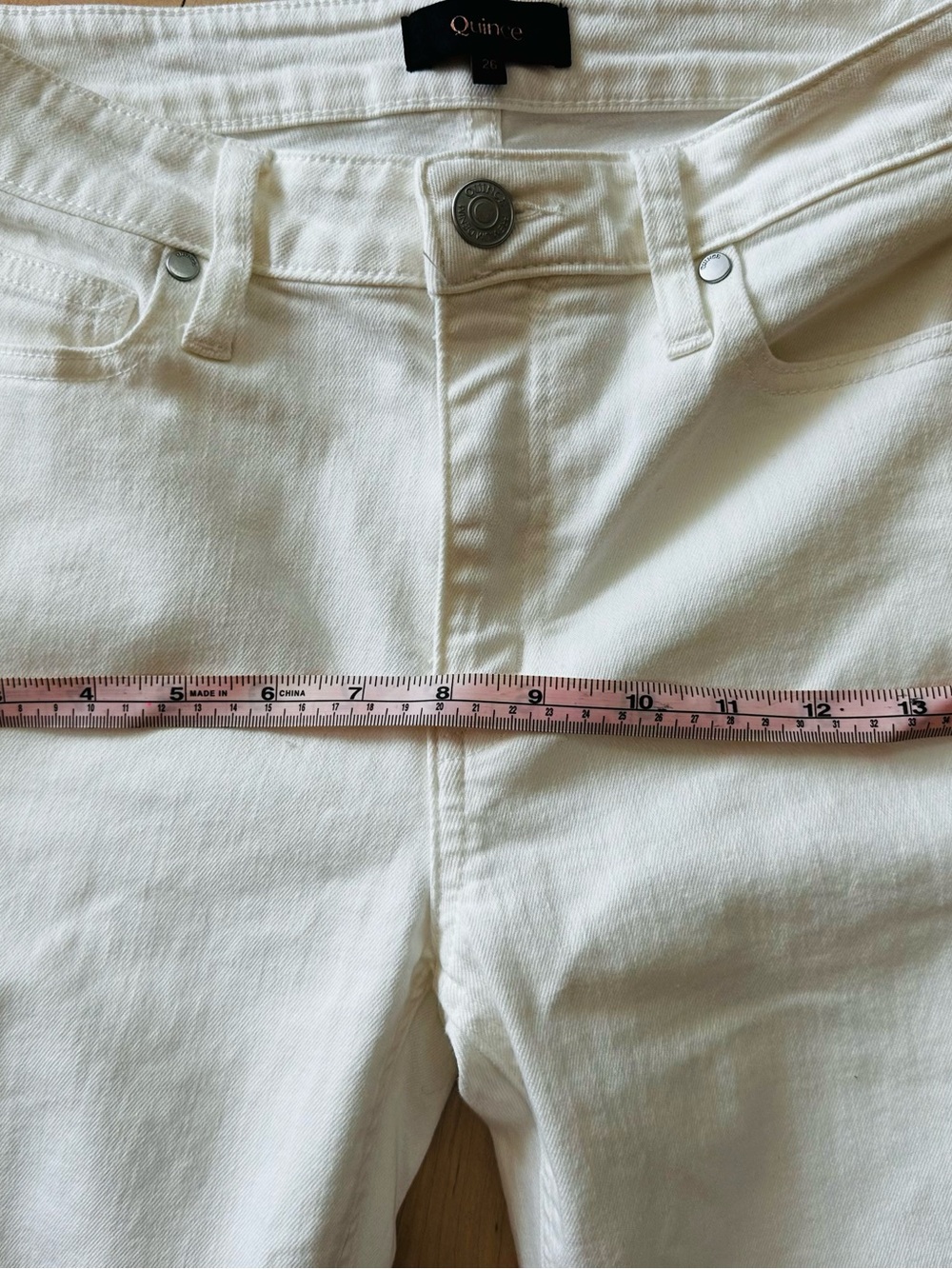 Quince Luna White Flare Jeans - Picture 11 of 13